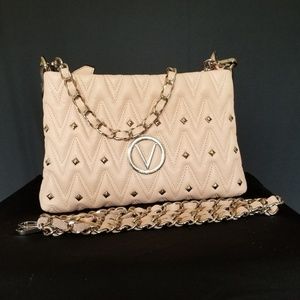 Valentino Vanile Studded Crossbody Bag (Rose)